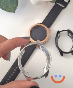 протектор за смарт часовник Samsung Galaxy Watch 3 черен сребрист