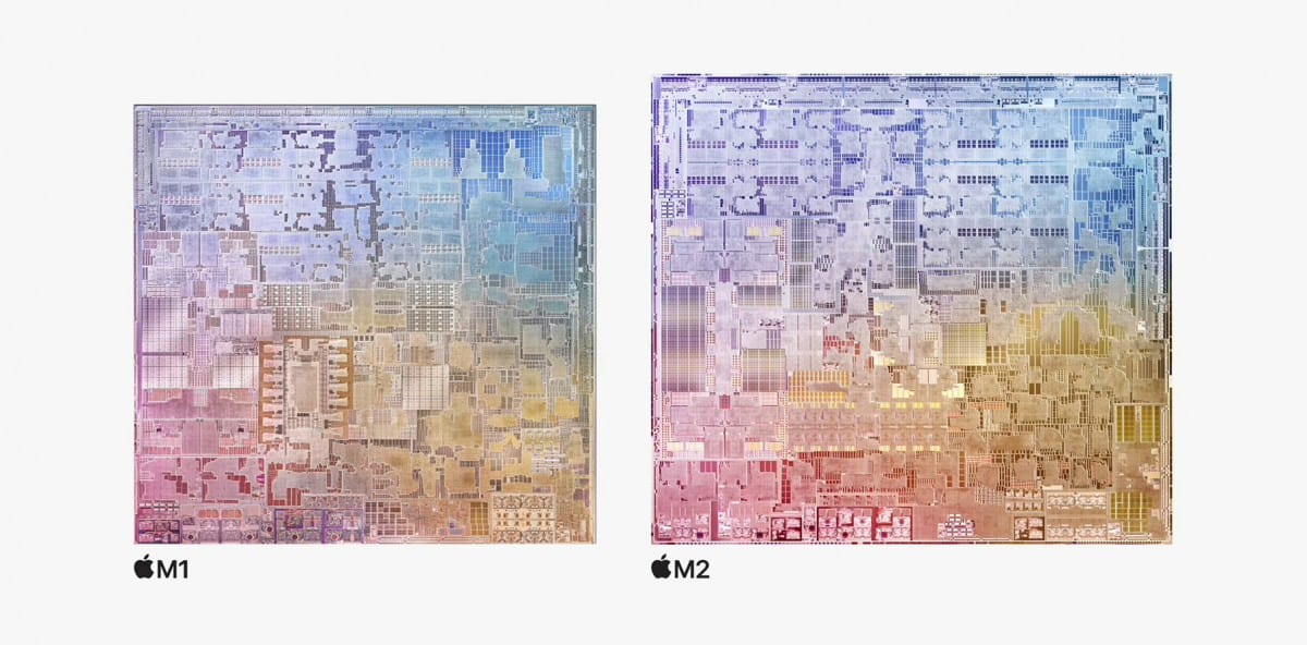 Apple представи новият M2 чипсет 18% по 