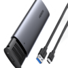 Кутия за външен хард диск UGREEN, M.2 B-Key, SATA 3.0, с USB Type-C кабел