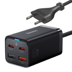 Зарядно устройство 220V BASEUS 100W, 2xUSB-A, 2xUSB-C, GaN3 Pro (CCGP000101)