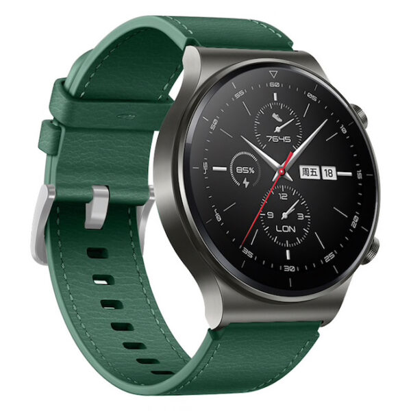 baseus-bg-leather2-strap-green-on-watch