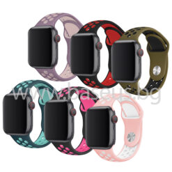 Силиконова каишка за смарт часовник Apple iWatch Series 3 38мм M/L - Silicon Sport Strap