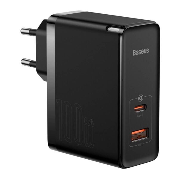 Зарядно устройство 220V BASEUS 100W, USB-A, USB-C, GaN5 Pro (CCGP090201)