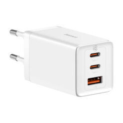 Зарядно устройство 220V BASEUS 65W, USB-A, 2xUSB-C, GaN5 Pro (CCGP120202)