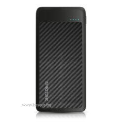 Външна батерия NORDIC Carbon Slim - 20 000 mAh, 18W, PD3, 2xQC3