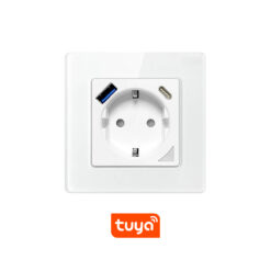 Интeлигeнтeн контакт AVATTO - N-WOT10-USB-W, WiFi, 16A, USB-A, USB-C
