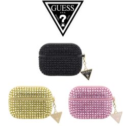 Калъф GUESS за AirPods Pro 2 - Rhinestones Triangle Metal Logo