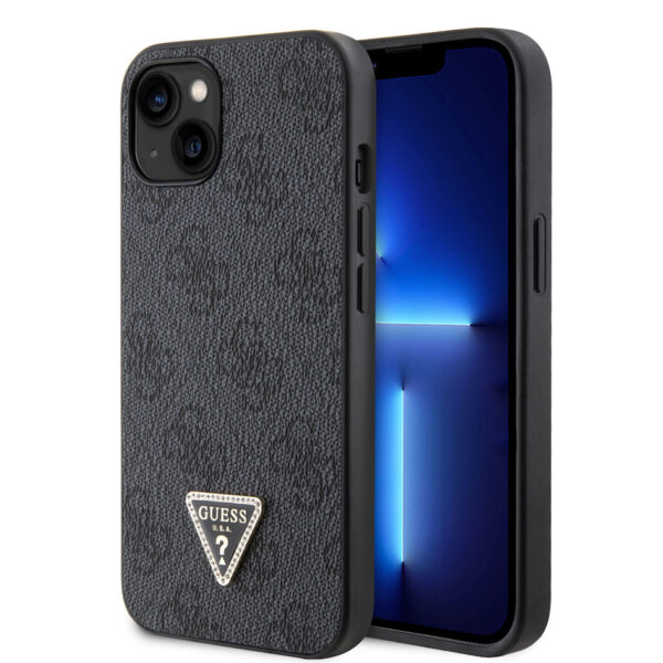 Калъф Guess 4G Strass Triangle Metal Logo GUHCP15SP4TDPK за Apple iPhone 15