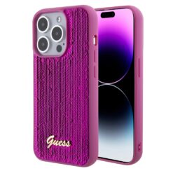 Калъф Guess Sequin Script Logo GUHCP15LPSFDGSF за Apple iPhone 15 Pro