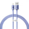 Кабел BASEUS, 2.4A USB-A - Lightning, Crystal Shine (CAJY000005), 1.2 метра