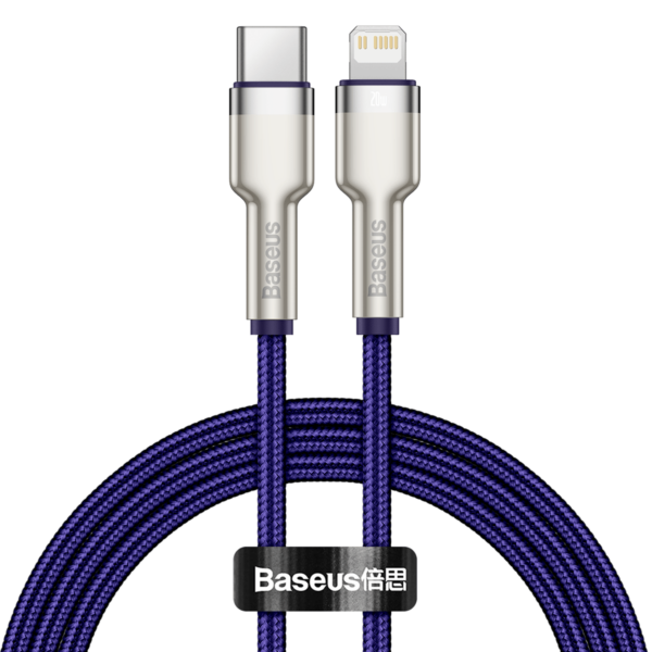 Кабел BASEUS 20W, Type-C - Lightning, Cafule (CATLJK-A05), 1 метър