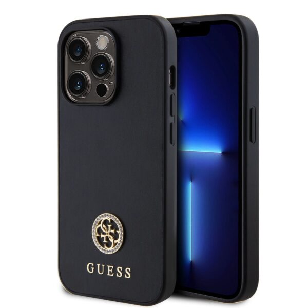 Калъф Guess 4G Strass Metal Logo GUHCP15XPS4DGPK за Apple iPhone 15 Pro Max