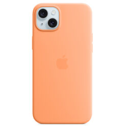 Калъф Silicone MagSafe за Apple iPhone 15 Plus - Orange Sorbet