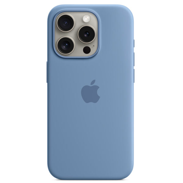 Калъф Silicone MagSafe за Apple iPhone 15 Pro Max - Winter Blue