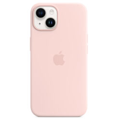 Калъф Silicone MagSafe за Apple iPhone 14 - Chalk pink