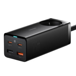 Зарядно устройство 220V BASEUS 65W, 2xUSB-A, 2xUSB-C, AC, GaN3 Pro (PSZM000901)