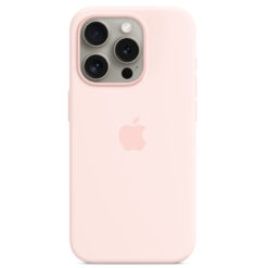 Калъф Silicone MagSafe за Apple iPhone 15 Pro Max - Light Pink