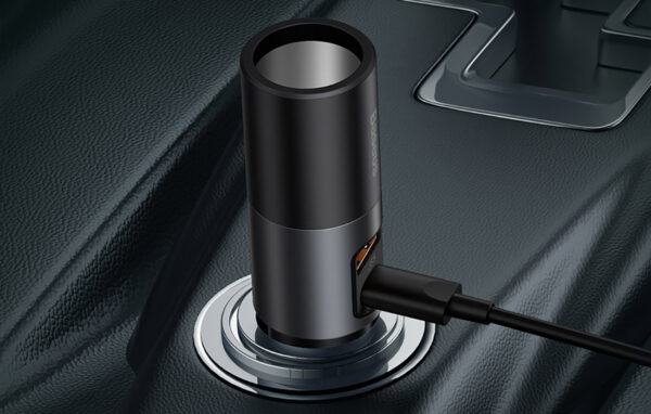 Зарядно за автомобил 12V BASEUS 120W, 2xUSB-A + извод за запалка, Cigarette Lighter Expansion (CCBT-D0G) - Image 3