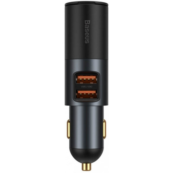 Зарядно за автомобил 12V BASEUS 120W, 2xUSB-A + извод за запалка, Cigarette Lighter Expansion (CCBT-D0G) - Image 7