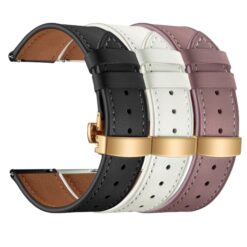 Кожена каишка за смарт часовник Apple iWatch Series 3 38мм - Leather Classic Buckle Strap