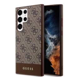 Калъф Guess 4G Stripe GUHCS24LG4GLBR за Samsung Galaxy S24 Ultra