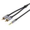 Аудио кабел Vention Bcnbh 2mx Rca Jack чинч към 1mx Mini Jack 3.5mm 2 метра 2