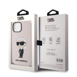 Kalaf Karl Lagerfeld Liquid Silicone Ikonik Klhcp15ssnikbcp Za Apple Iphone 15 14