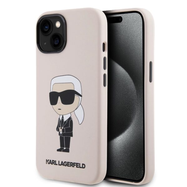 Kalaf Karl Lagerfeld Liquid Silicone Ikonik Klhcp15ssnikbcp Za Apple Iphone 15 8