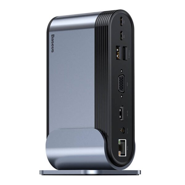 Khab Doking Stantsiya 16v1 Baseus Unionjoy 3xusb A302xusb Cusb Cpd100wusb Chostdp2xhdmi 4kdpdc 12vrj45tf Sdaux F 35mm Cahub Bg0g 11