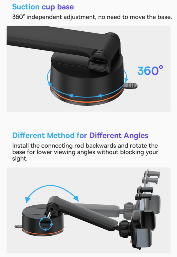Kholder Baseus Easy Control Suction Cup Suyk020001 6
