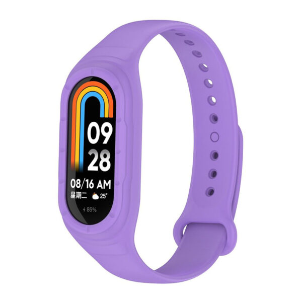 Silikonova Kaishka S Vgraden Keis Za Fitnes Grivna Xiaomi Mi Band 8 Silicon Strap 43