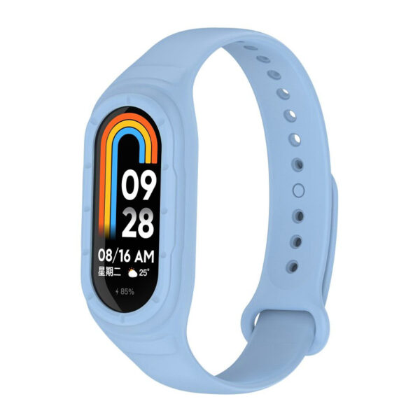 Silikonova Kaishka S Vgraden Keis Za Fitnes Grivna Xiaomi Mi Band 8 Silicon Strap 47