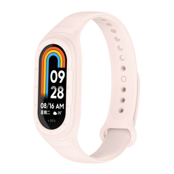 Silikonova Kaishka S Vgraden Keis Za Fitnes Grivna Xiaomi Mi Band 8 Silicon Strap 51