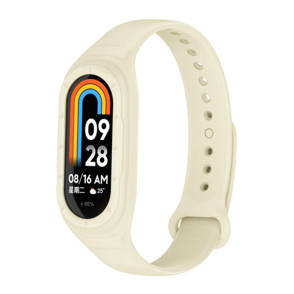 Silikonova Kaishka S Vgraden Keis Za Fitnes Grivna Xiaomi Mi Band 8 Silicon Strap 59