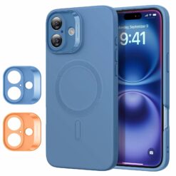 Baseusbg Esr Case Cloud Soft Camera Grid Ip16 Blue 1