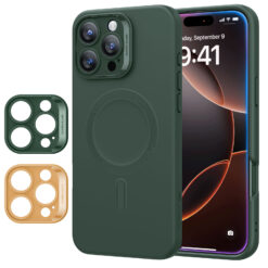 Baseusbg Esr Case Cloud Soft Camera Grid Ip16pro Green 1