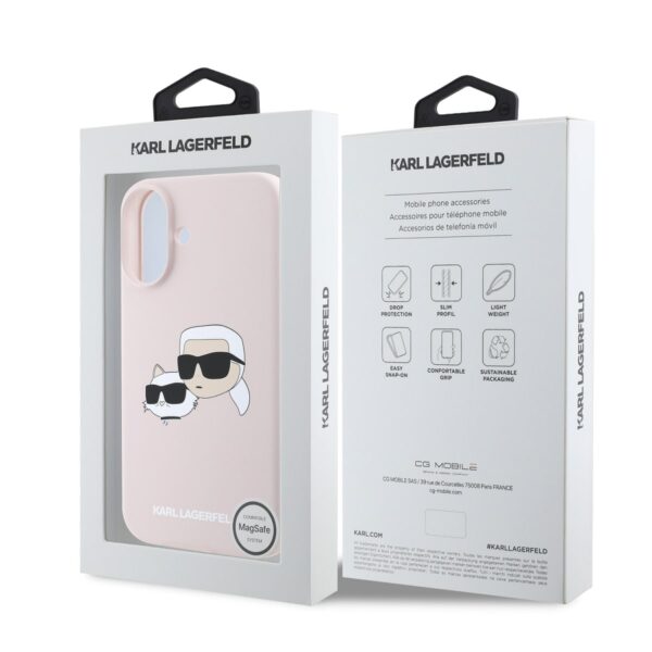 Kalaf Karl Lagerfeld Liquid Silicone Double Heads Magsafe Klhmp16sskchpplp Za Apple Iphone 16 11