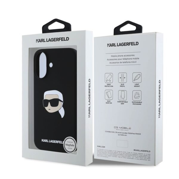 Kalaf Karl Lagerfeld Liquid Silicone Karl Head Magsafe Klhmp16sskhpplk Za Apple Iphone 16 11