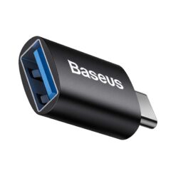 Baseusbg Baseus Ingenuity Usb C To Usb A Adapter Otg Black 23575 2