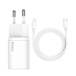 Baseusbg Baseus Super Si Quick Charger 1c 20w With Usb C Cable For Lightning 1m White 20666 9