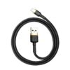 Baseusbg Baseus Cafule Cable Usb Lightning 2 4a 1m Gold Black Calklf Bv1 1