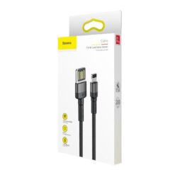 Baseusbg Baseus Cafule Double Sided Usb Lightning Cable 1 5a 2m Gray Black