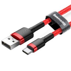 Baseusbg Baseus Cafule Usb C Cable 3a 0 5m Red 14476 2