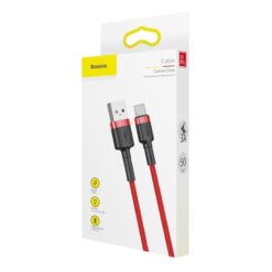 Baseusbg Baseus Cafule Usb C Cable 3a 0 5m Red 5