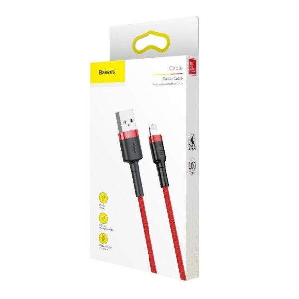 Baseusbg Baseus Cafule Usb Lightning Cable 2 4a 0 5m Calklf A09 Red 7