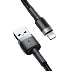 Baseusbg Baseus Cafule Usb Lightning Cable 2 4a 0 5m Gray Black Calklf Ag1 2