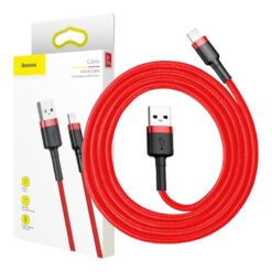 Baseusbg Baseus Cafule Usb Lightning Cable 2 4a 1m Black Red Calklf B09 11