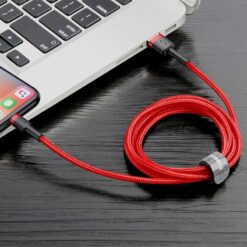 Baseusbg Baseus Cafule Usb Lightning Cable 2 4a 1m Black Red Calklf B09 6