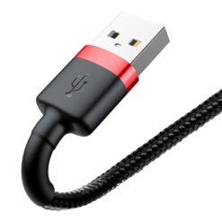 Baseusbg Baseus Cafule Usb Lightning Cable 2 4a 1m Red Black Calklf B19 5