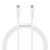 Baseusbg Baseus Superior Series Cable Usb C To Usb C 100w 1m White Catys B02